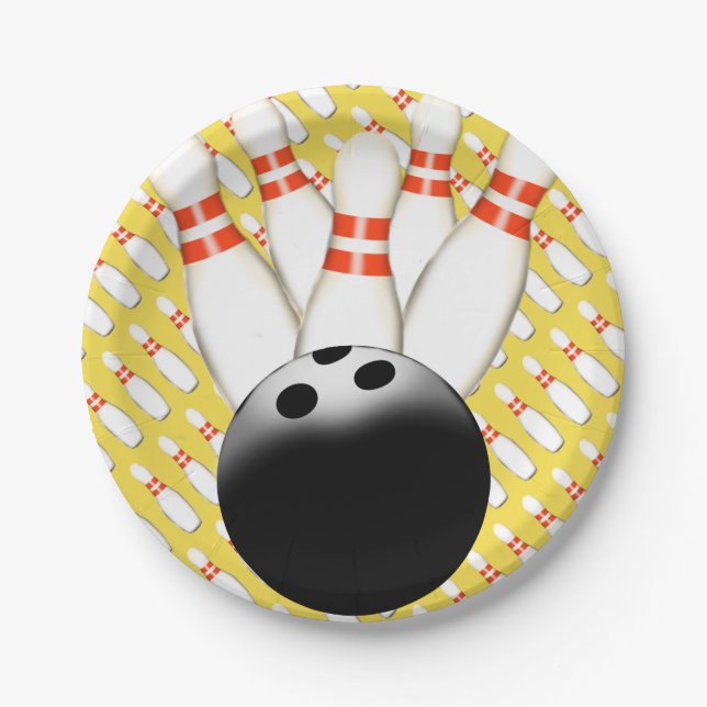 Bowling Paper Plates (Front)