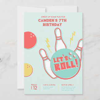 Bowling Party Invitation