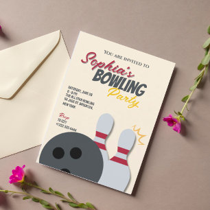 Bowling Party Invitation
