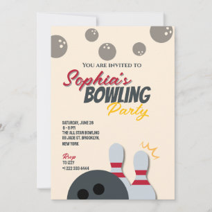 Bowling Party Invitation 6