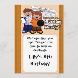 Bowling Party Invitations