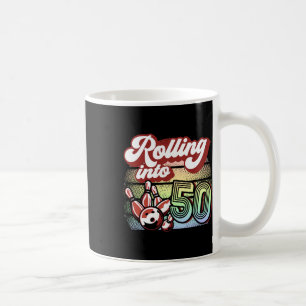 Bowling Party Rolling Into 50 Bowling Birthday Coffee Mug
