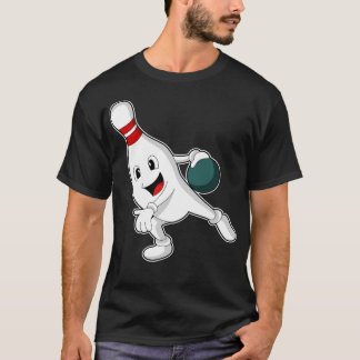 Bowling pin at Bowling with Bowling ball T-Shirt