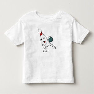 Bowling pin at Bowling with Bowling ball Toddler T-Shirt