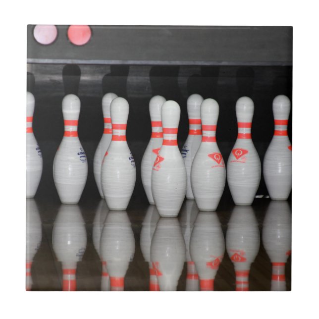 Bowling Pin Ceramic Tile (Front)