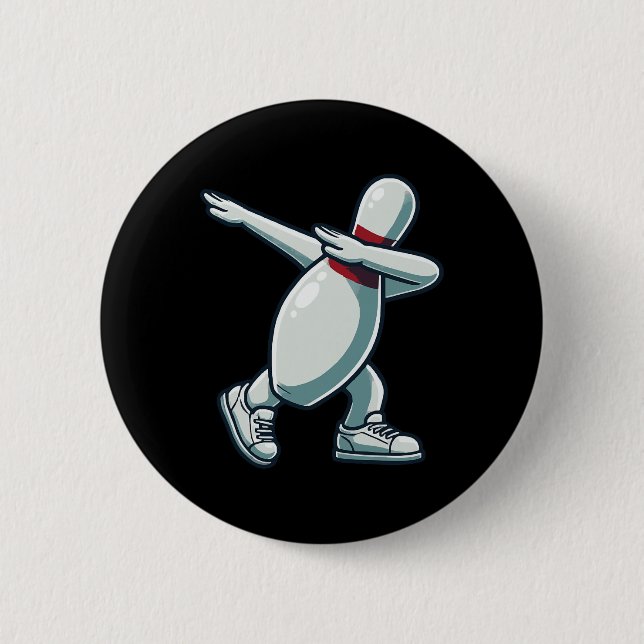 Bowling Pin Dabbing Funny Bowler Bowling Lover Sar (Front)