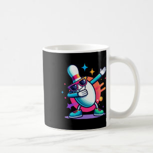 Bowling Pin Dabbing Sungles Bowler Player Kids Boy Coffee Mug