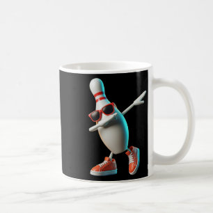 Bowling Pin Dabbing Sungles Bowler Player Kids Men Coffee Mug