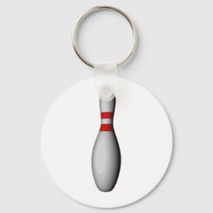 Bowling Pin Key Ring