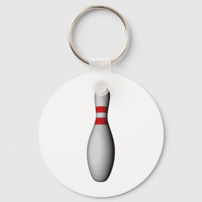 Bowling Pin Key Ring (Front)