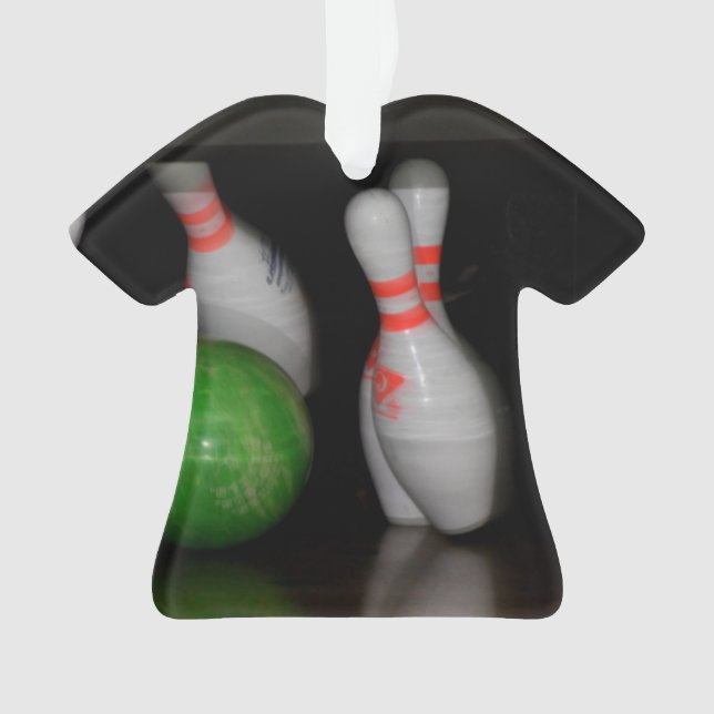 Bowling pin ornament (Front)