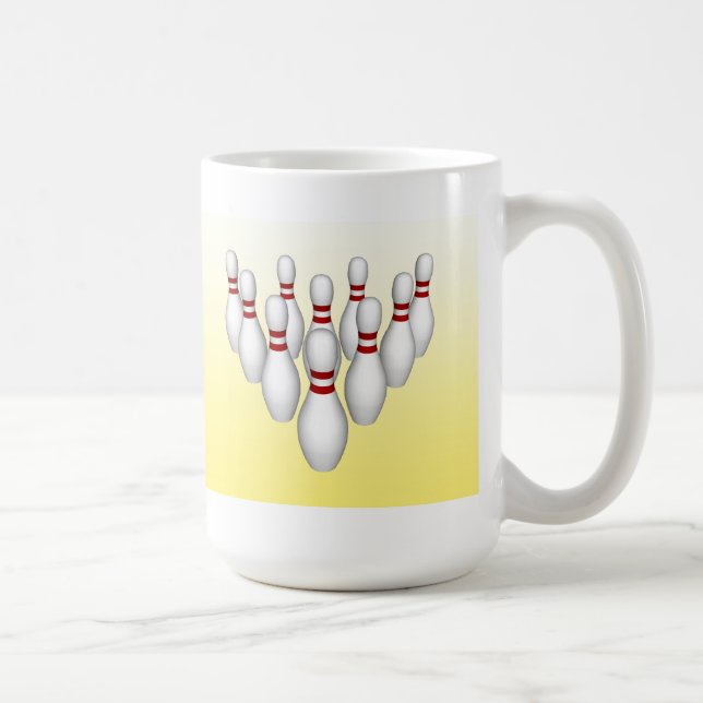 Bowling Pins: 3D Model: Coffee Mug (Right)