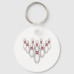 Bowling Pins: 3D Model: Key Ring