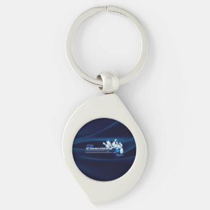 Bowling pins and ball     key ring