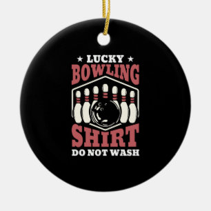Bowling Pins Gift Birthday Christmas Idea Ceramic Ornament