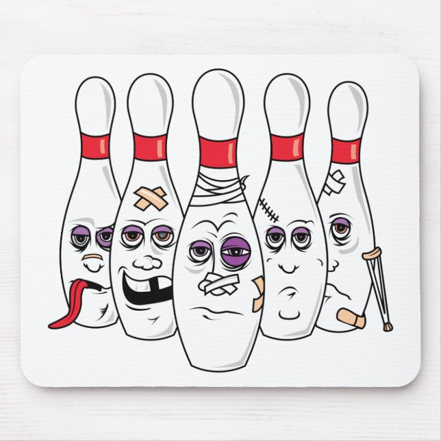 Bowling Pins Mouse Pad (Front)