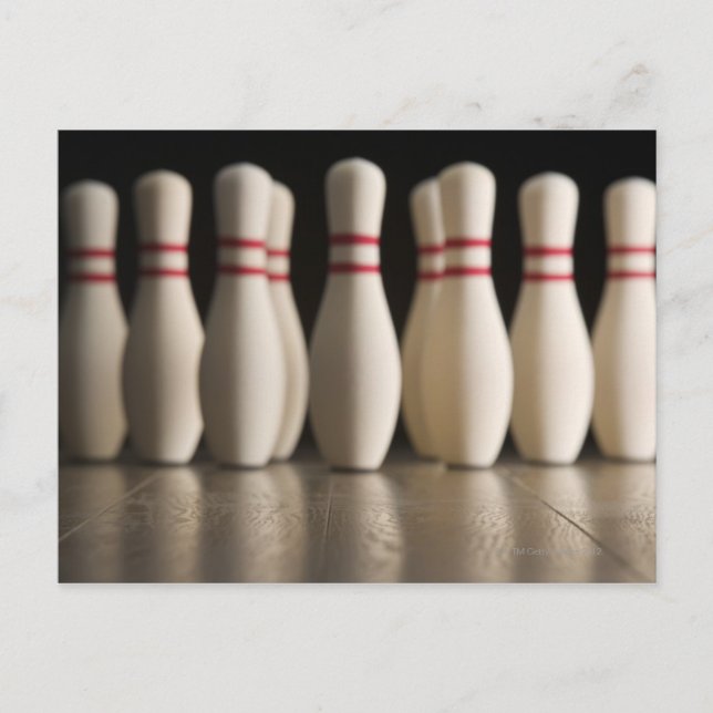 Bowling Pins Postcard (Front)