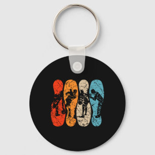 Bowling Pins Silhouette Men Women Kids Bowling Vin Key Ring
