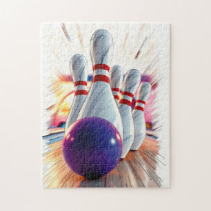 bowling pins strike jigsaw puzzle