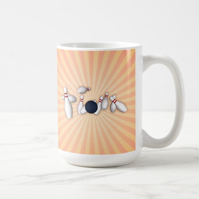 Bowling Pins: Vector Drawing: Coffee Mug (Right)