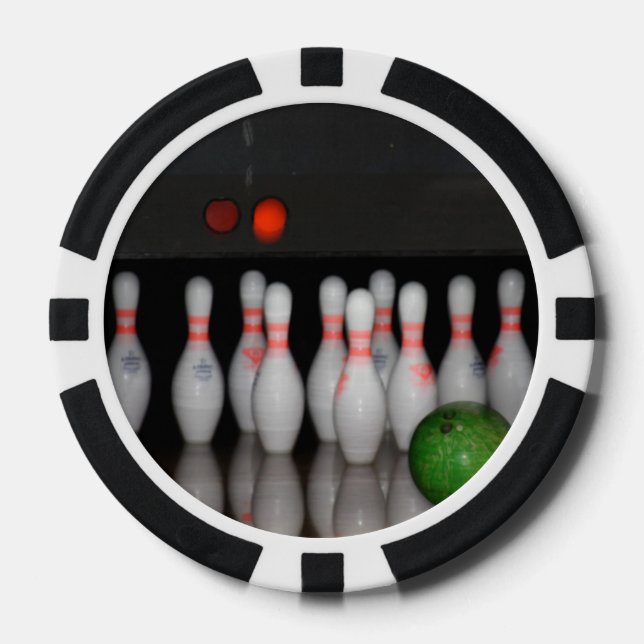 Bowling Poker Chips (Front)