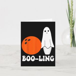 Bowling Pun Boo-ling Funny Bowling Players Hallowe Card