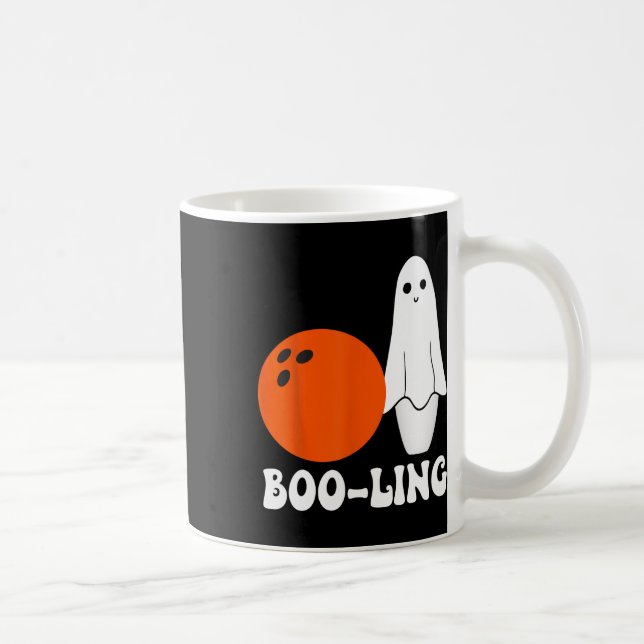 Bowling Pun Boo-ling Funny Bowling Players Hallowe Coffee Mug (Right)