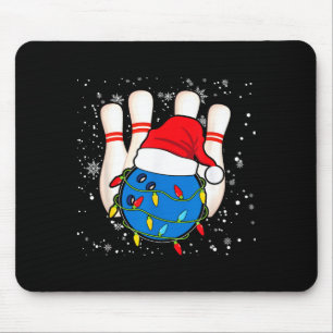 Bowling Reindeer Christmas Shirt Pajama Srt X-mas Mouse Pad