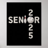 Bowling Senior 2025 Tee Shirt Ck To School Cl Of 2