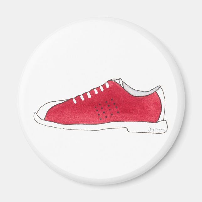 Bowling Shoe Magnet (Front)
