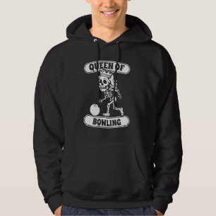 Bowling Skeleton Team League - Alley Bowler Queen  Hoodie