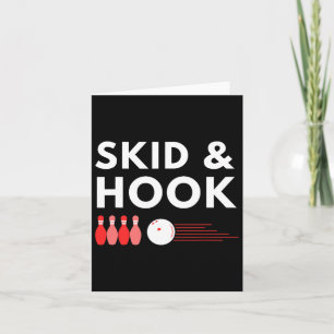 Bowling Skid And Hook Design For Bowlers Throwing Card