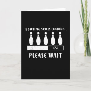 Bowling Skills Loading Please Wait Card