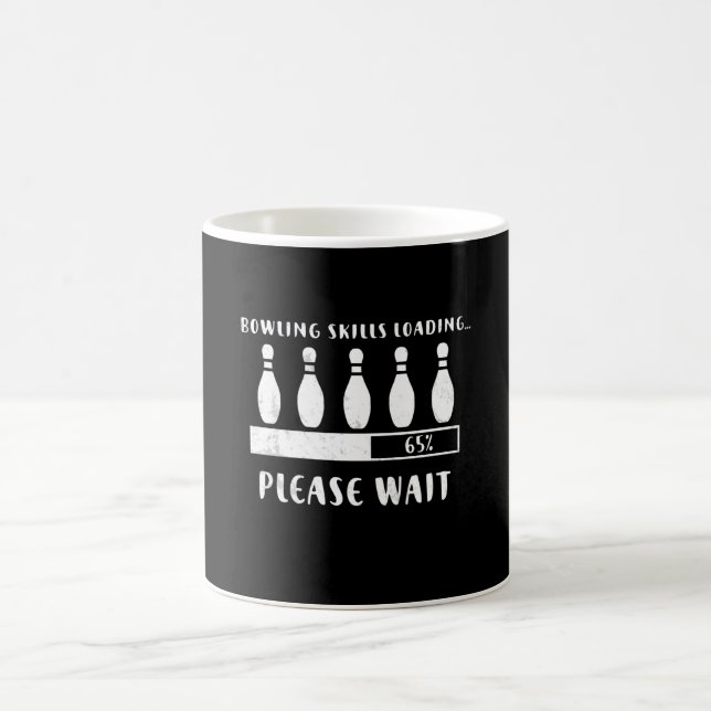 Bowling Skills Loading Please Wait Coffee Mug (Center)