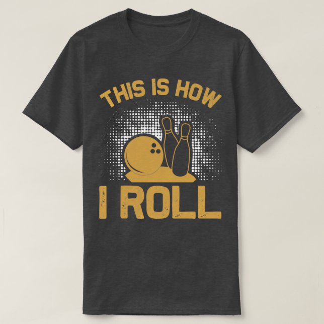 Bowling skittles gift PINS pins 3 T-Shirt (Design Front)