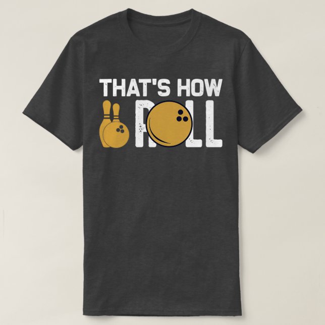 Bowling skittles gift PINS pins 6 T-Shirt (Design Front)