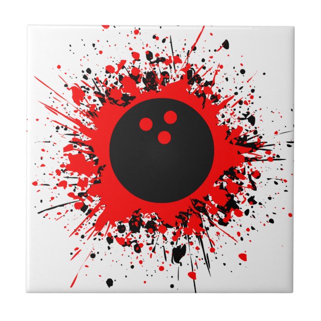 bowling splats ceramic tile (Front)