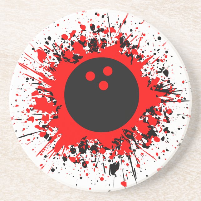 bowling splats coaster (Front)