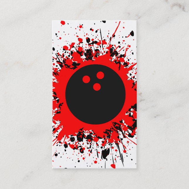 bowling splatz business card (Front)