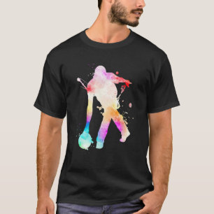 Bowling Sport Watercolor Graphic T-Shirt