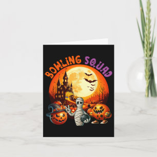 Bowling Squad Halloween Horror Equipment As Mummy Card