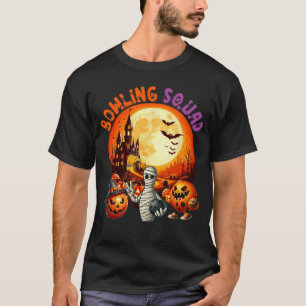 Bowling Squad Halloween Horror Equipment As Mummy  T-Shirt