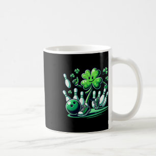 Bowling St Patricks Day Boys Kids Shamrock Playing Coffee Mug