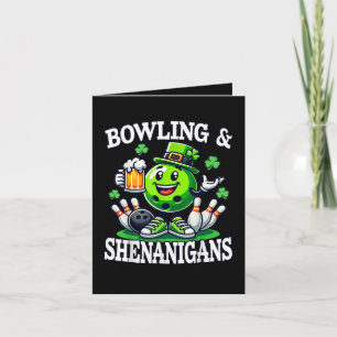 Bowling St Patrick's Day Shenanigans Holiday Card