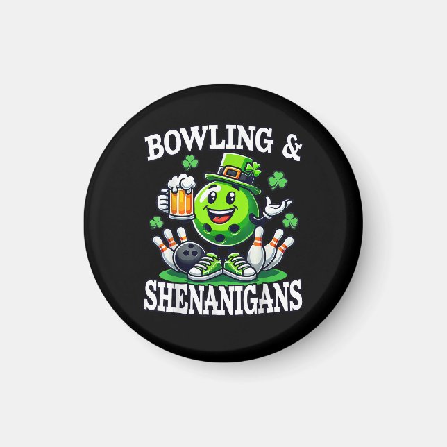 Bowling St Patrick's Day Shenanigans Magnet (Front)