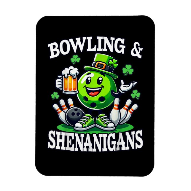 Bowling St Patrick's Day Shenanigans Magnet (Vertical)