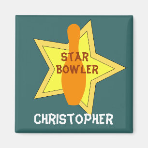 Bowling Star Personalised Magnet