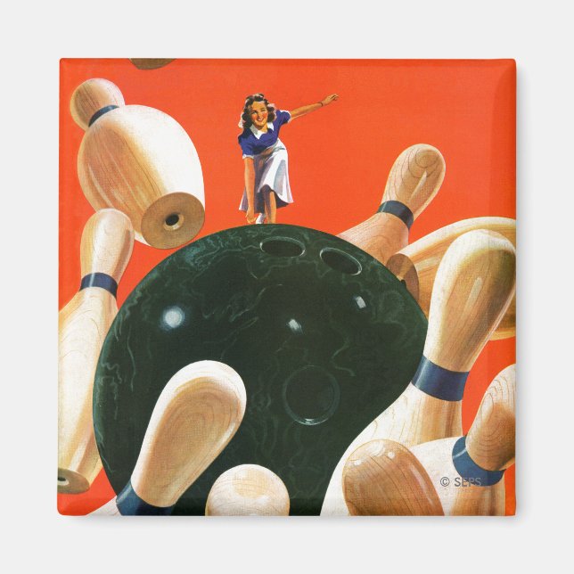 Bowling Strike Magnet (Front)