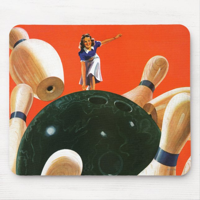 Bowling Strike Mouse Pad (Front)