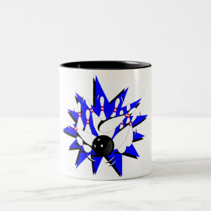 Bowling (Strike) Two-Tone Coffee Mug